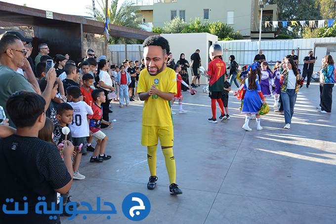 موكب كأس العالم المتجول في جلجولية برعاية جمعية غيث